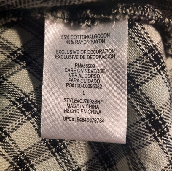 Copper key long sleeve plaid dress sz LG NWT *C1 - Picture 7 of 7